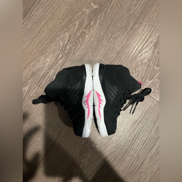 Jordan 5 Retro - Black/Pink/White (TD) - Picture 7 of 8
